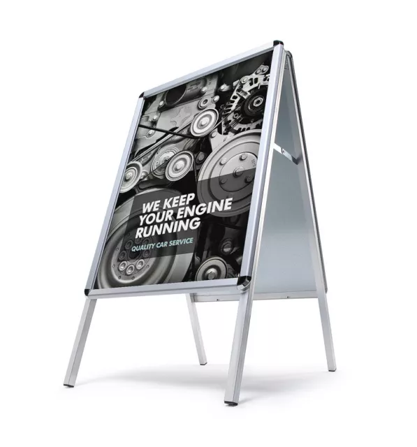 A1 A-Board Pavement Sign Double sided Snap Frame Display Stand