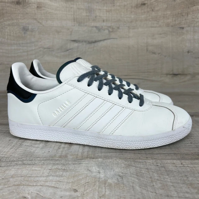 ADIDAS GAZELLE SCARPE Da Ginnastica In Pelle Nera Uk 7 Bianco E Nero Vintage Adidas EUR 11 72 PicClick IT