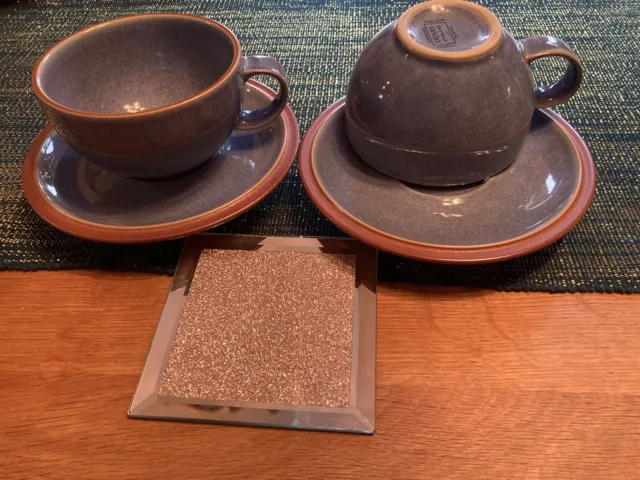 Denby Juice Tea/Coffee Cup and saucer X2