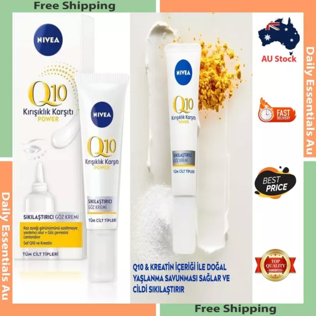 NIVEA Q10 Power Anti-Wrinkle + Firming Eye Cream (15ml) FREE DELEVERY