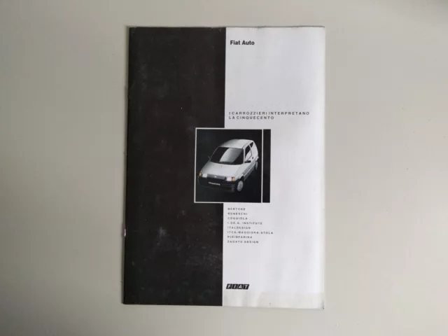 Depliant brochure Fiat Cinquecento - Proposte di Stile - 04/1992