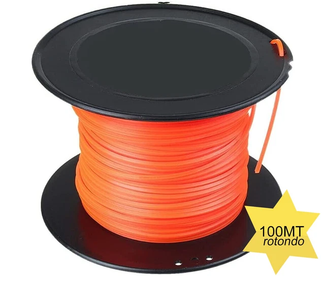 Zocipro Filo Decespugliatore 2.4mm X 100m, Filo Tagliaerba In Nylon Filo Per Carichi Pesanti, Filo Rotondo Adatto Per Tagliabordi Decespugliatori - Foto 10