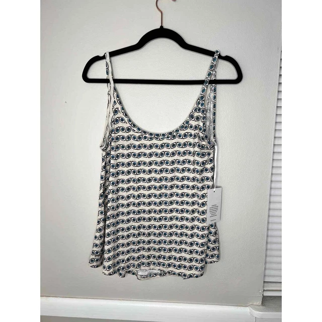 Lauren Moshi Oversized Deep Back Evil Eye Tank