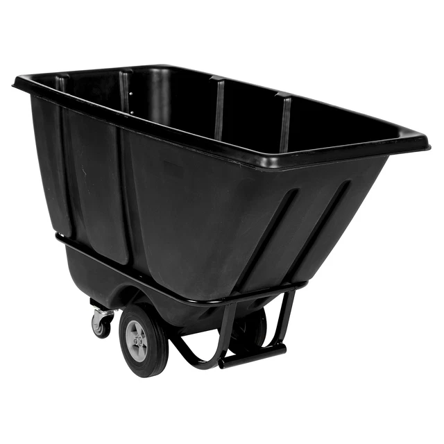 Vestil, .5 CU YD HD Tilt Truck 1.4K Blk, Capacity 1400 lb, Color Black, Model#