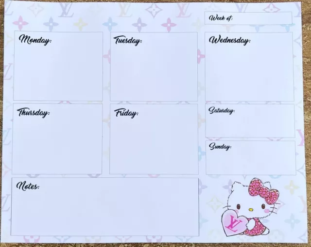 Luxe Hello Kitty Mouse Notepad Organizer NEW!