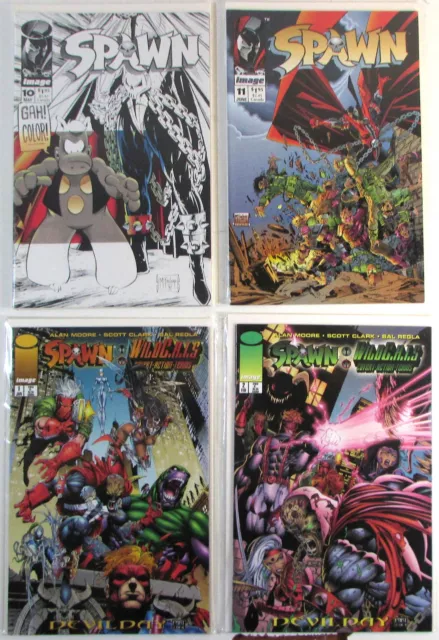 Spawn Lot of 4 #10,11,WildCats 1,2 Image Comics (1993) NM 1st Print Comic Books