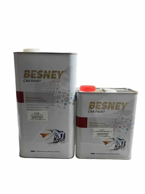 Besney High Solid Euro Clearcoat With Medium Activator Ag888 (7.5 Liters)