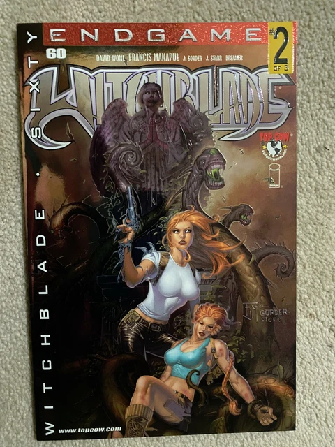 TOP COW - WITCHBLADE #60 JAY Company RARE PLANTINUM Variant Cover Tomb Raider