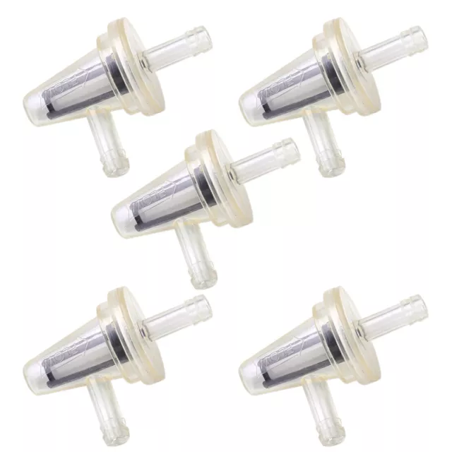 5X, 90 Degree Right Angle Gas Fuel Filter Fit For Motorcycle 1/4"6mm 7mm Hose