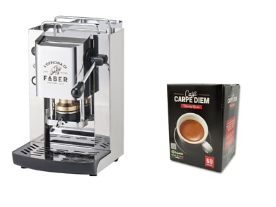 MACCHINA CAFFE A CIALDE IN CARTA ESE 44MM FABER SLOT INOX GRIGIO 