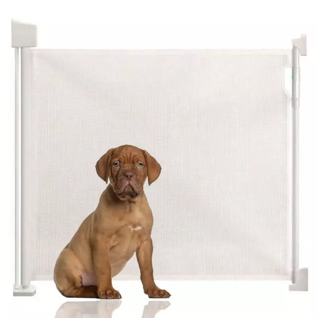 Bettacare Advanced Retractable Dog Gate Wide Pet Gate extra wide Indoor Barrier