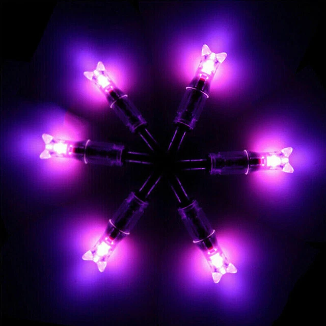 6Pcs/Pack Purple Lighted Nock New Designed Long Time I.D. 7.62mm For Crossbow US 3