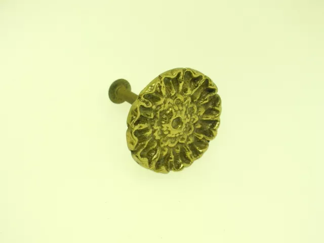 Vintage Solid Brass Round Drawer/Cabinet Door Handles - More Then One Available