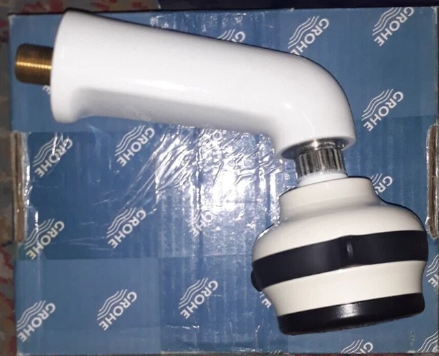 GROHE Relexa Elegance 28842 L00 Bianco Soffione Doccia e Braccio a Muro 28814L00