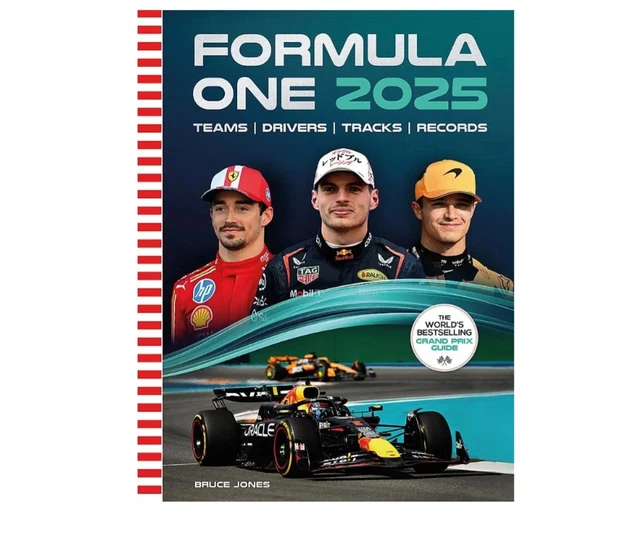 Formula One Log FORMULA ONE 2025: The Worlds Bestselling Grand Prix Guide by Bruce ...