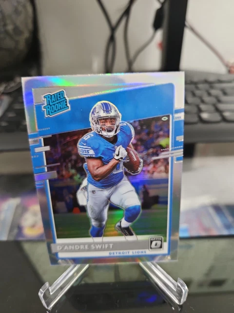 2020 Donruss Optic D’Andre Swift Rated Rookie Silver Prizm RC #159 🔥🦁 💎