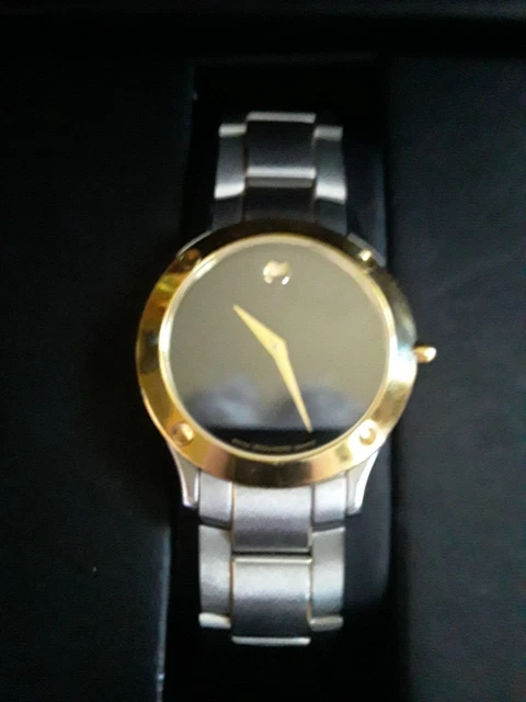 Orologio Movado Museum Quarzo Quadrante Nero Acciaio Inox 38MM
