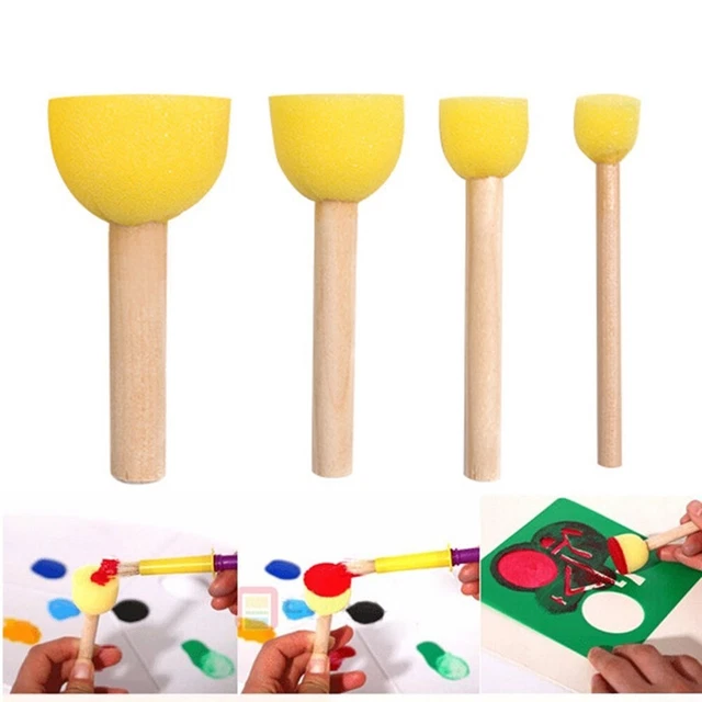 Lot De 12 éponges Rondes Synthétiques Pour Peinture, Poterie, Artisanat - Taille 7x7x2,5 Cm - Haute Absorption, Réutilisables