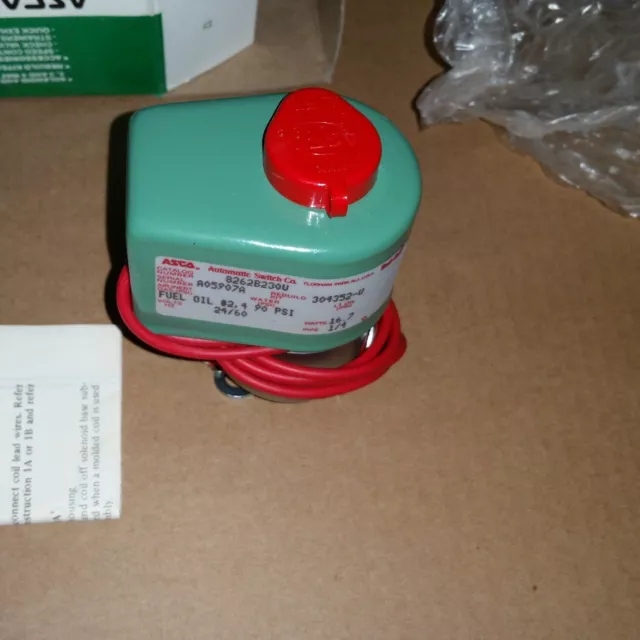 Asco Valve 1/4" 8262B230v 24 volts