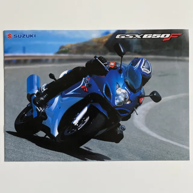 Suzuki GSX 650F depliant pubblicitario brochure originale moto stradale