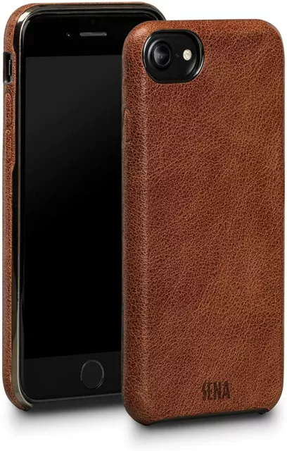 Sena Hülle für iPhone 7/8 Snap-On Cover - Cognac braun - Echtleder NEU