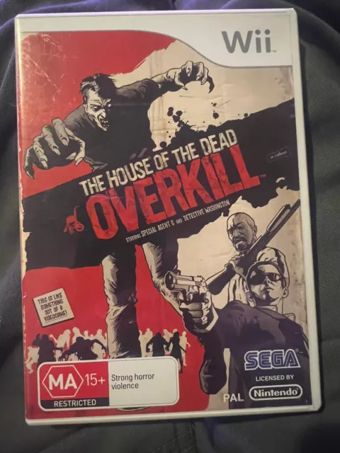 Manual Only) The House of the Dead Overkill Nintendo Wii Authentic