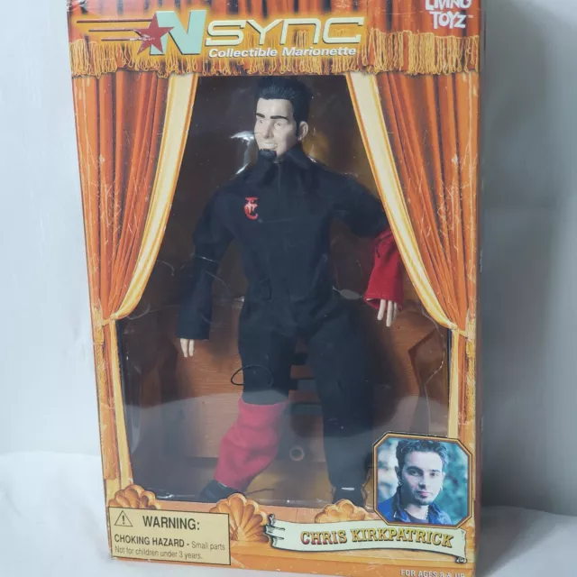 NSYNC Chris Kirkpatrick Collectible Marionette 10" Doll Living Toyz 2000 NRFB