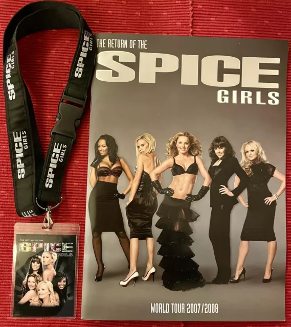 The Return Of The Spice Girls World Tour 2007/2008 Programme44page & Lanyard Set