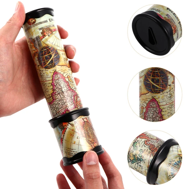 Kaléidoscope Classique GERUI - Lot De 10 Jouets Rétro Éducatifs - Effets Visuels Symétriques Et Colorés