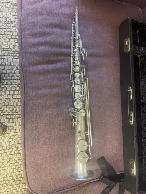 Conn New Wonder Chu Berry  Soprano Saxophone Silver Plate