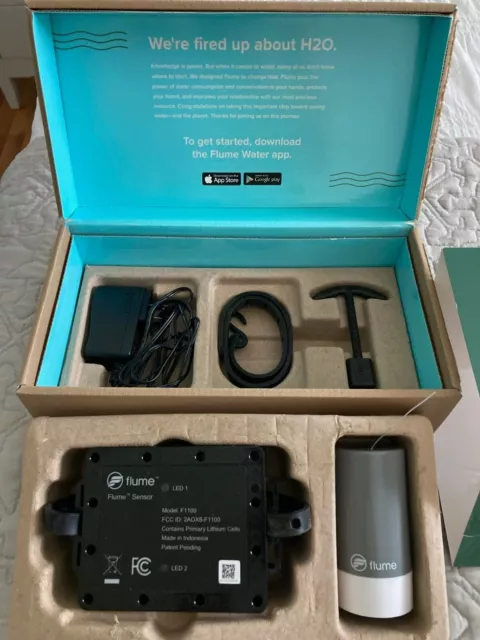 Monitor inteligente para el hogar de agua Flume v1 Wi-Fi, detector de fugas 24 horas, aplicación inteligente habilitada