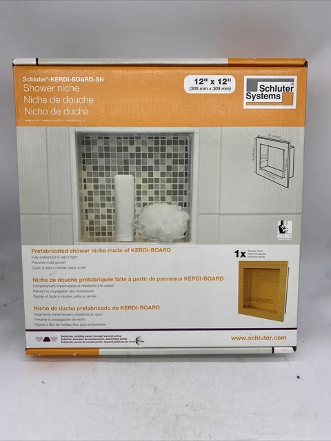 Schluter KERDI-BOARD-SN: nicho de ducha 12"x12