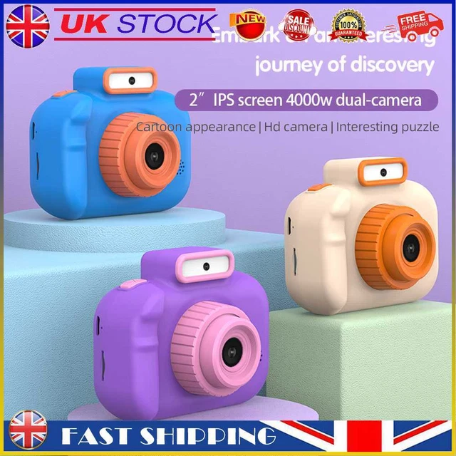 Cartoon Kids Camera USB Charging 2 Inch HD IPS Screen Photo Camera with 32G Card