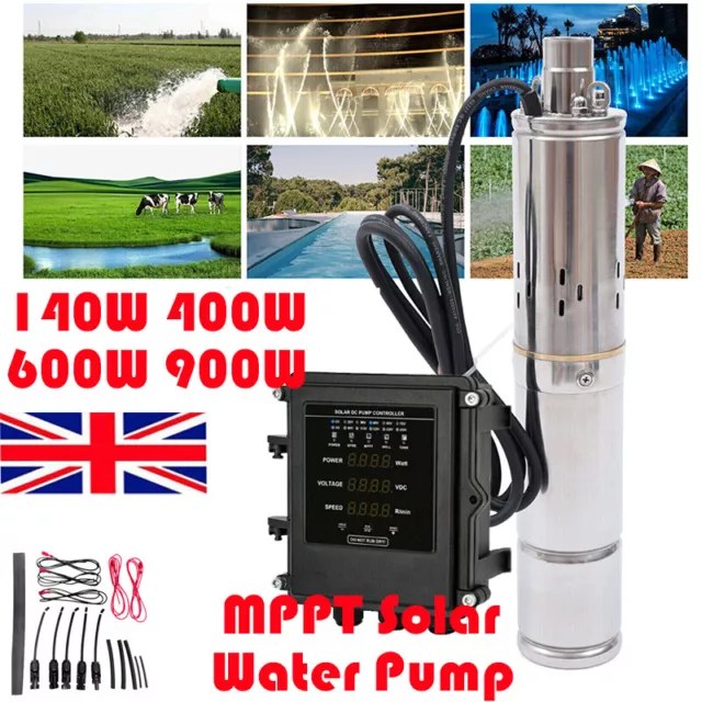 3" MPPT Controller Screw Solar Water Pump Deep Well Submersible Bore Hole Pump