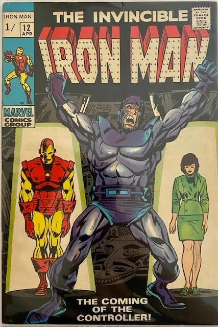 THE INVINCIBLE IRON MAN #12 (1968)  FN+ 1ST CONTROLLER (Key Issue)