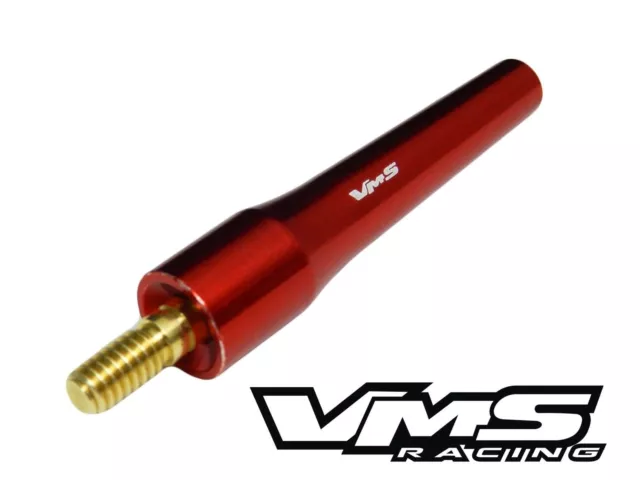 Vms 2.7" Red P-Style Short Antenna For Harley Davidson W/ Tour-Pak