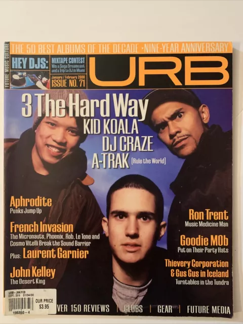Urb Magazine January 2000 Kid Koala DJ Craze A-Trak