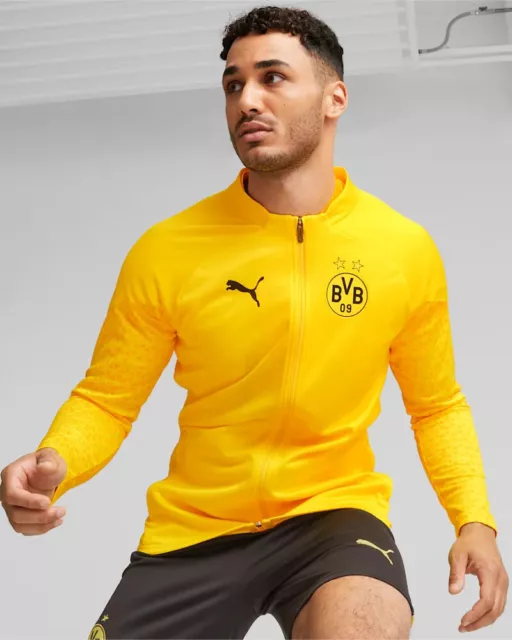 Borussia Dortmund 09 Puma Veste de survêtement football HOMME Jaune 2023 24