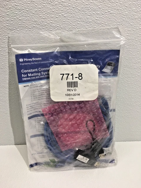 Pitney Bowes USB Ethernet Connectivity 14' High-Speed LAN Kit 771-8
