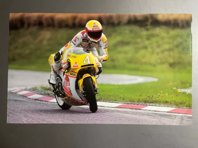 1994 Helmut Bradl S Honda NSR250 Grand Prix Motorrad Aufdruck Bild - Selten