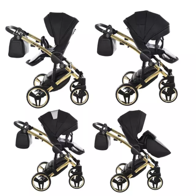 Junama poussette buggy porte-bébé + accessoires Isofix Saphire de Lux4Kids 3