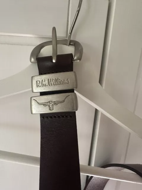 R.m Williams Leather Belt  Unisex 32/81