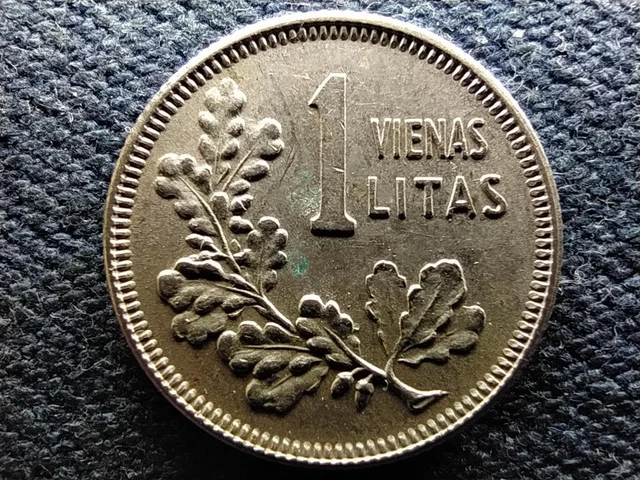 Lithuania Republic (1918-1940) 1 Lita .500 Silver Coin 1925 Lithuania Republic (1918-1940) 1 Lita .500 Silver Coin 1925