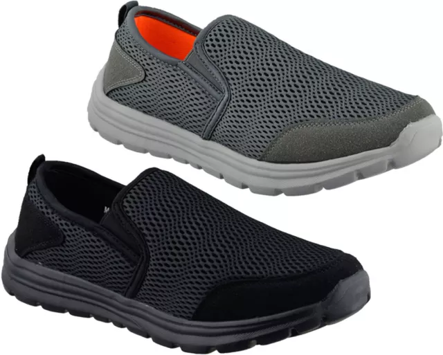 Mens Lightweight Slip On Memory Foam Casual Walking Driving Boat Shoes Sneakers
