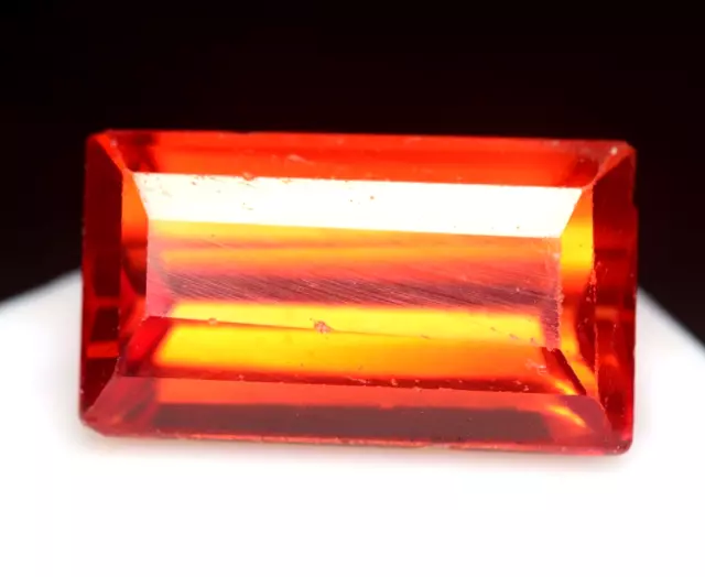 5.25 CT Certified Mandarin Fanta Orange spessartite Garnet Square Cut Gemstone