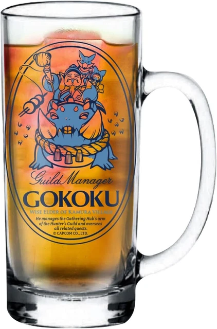 Monster Hunter Rise -glass Jug Glass Chope- Gokoku Guild Master Capcom Japan New