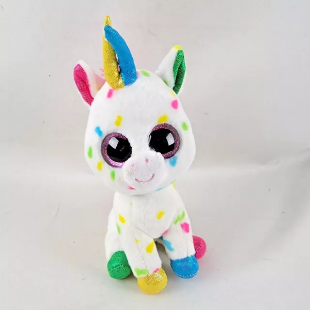 Ty Beanie Boos 6" HARMONIE Speckled Unicorn Plush Stuffed Animal