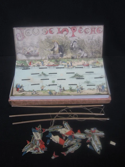 Jeu De Pêche Ancien JJF – Jeu D'adresse Vintage