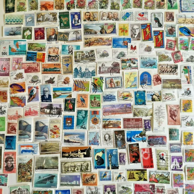 Collezione francobolli Sudafrica e territori - da 100 a 1500 francobolli diversi