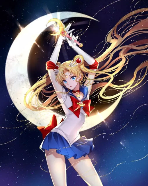 Sailor Moon Navdack 2014 Bed Cover 77”x89” Lightweight And 2 Pillow Cases NWOT